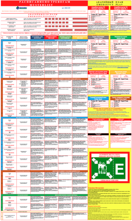 MS-43 - Расписание по тревогам и Каютные Карточки-1